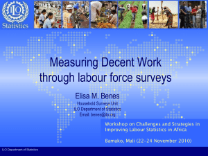 Measuring Decent Work through labour force surveys