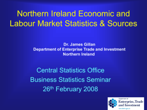 Northern Ireland Economic and Labour Market Statistics & Sources