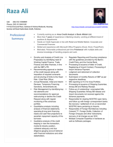 Functional resume - Middle East Bankers