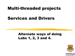 1 - Threads, Systems and Services