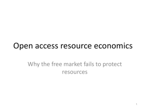 Open access fishery economics