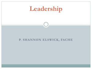 Shannon Elswick's Leadership powerpoint