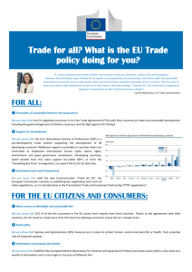 What is the EU Trade policy doing for you?