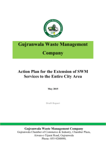 WMC Gujranwala - Punjab Cities Governance Improvement Project