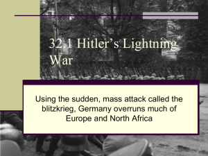 32.1 Hitler's Lightning War