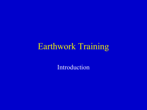 Earthwork Training