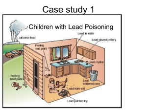 Case01 Lead poisoning