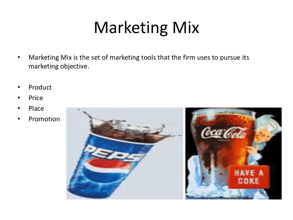 marketing mix of pepsi ppt