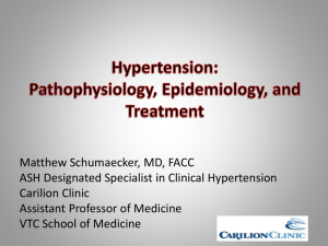 Hypertension - Carilion Clinic
