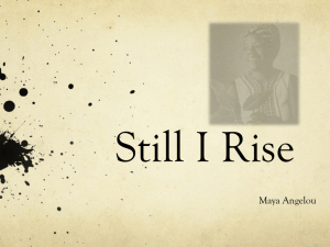 Still I Rise - KIS Digges English