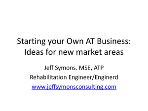 2013 RESNA Presentation - Jeff Symons Consulting Services