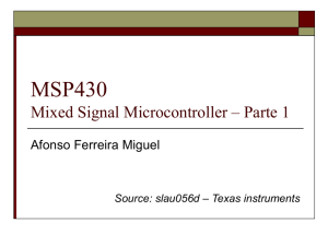 MSP430 - Parte 1 - Afonso Ferreira Miguel, MSc