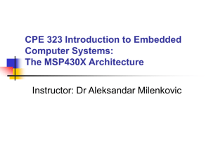 cpe323msp430Xarch