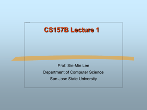 Lecture 1 - Department of Computer Science