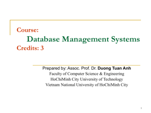 Database Management Systems Credits