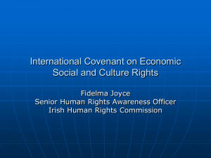 International Covenant on Economic Social and Culture Rights