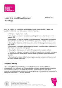 Learning and Development Strategy
