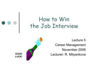 How to Win the Job Interview