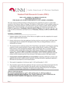 Applicants must also apply for the SRG (Student Research Grant)