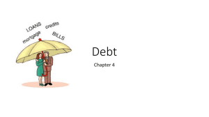 Debt - Foundations in Personal Finance