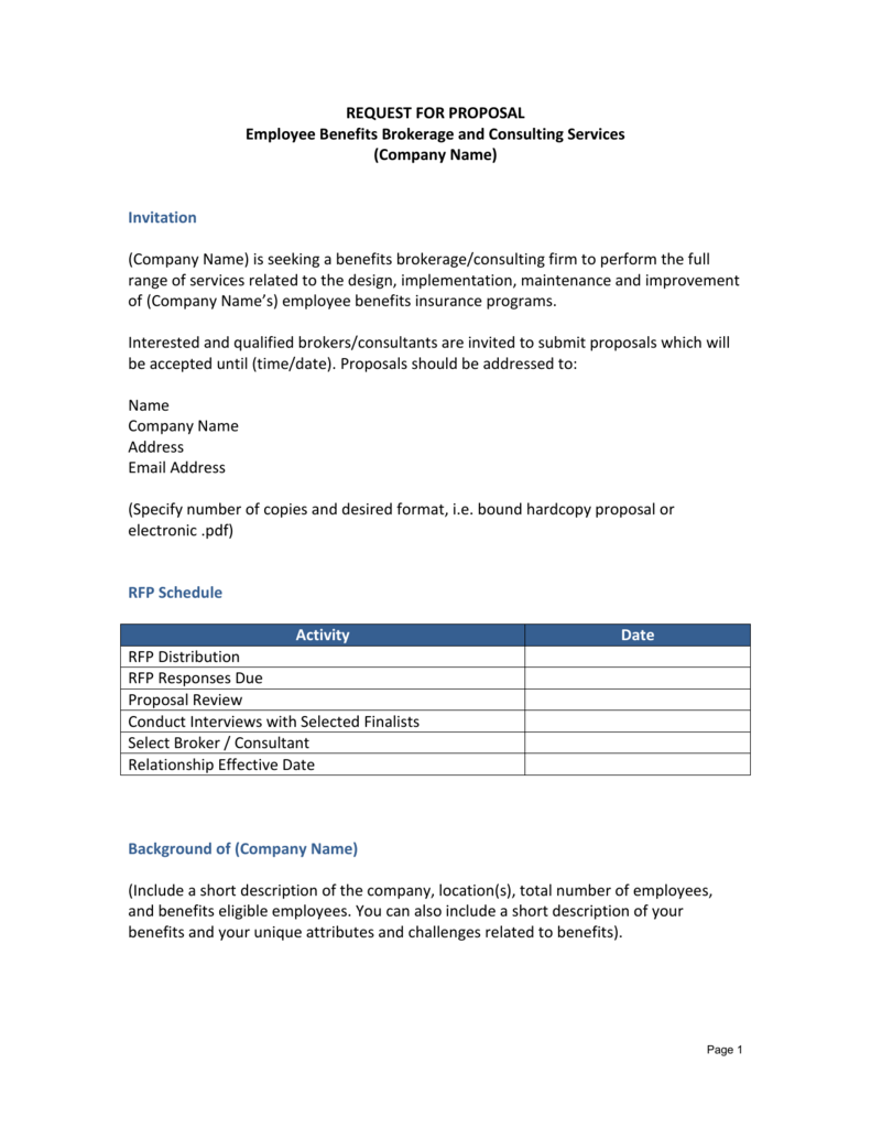  Sample Rfp Response For Consulting Services Classles Democracy