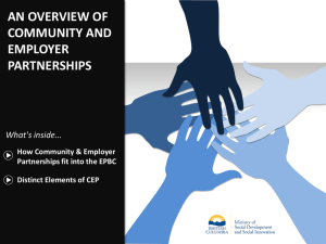 Community and Employer Partnership Fund