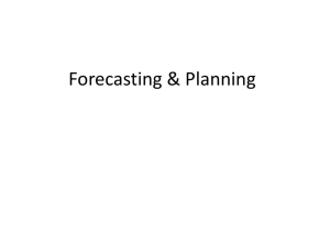 Forecasting