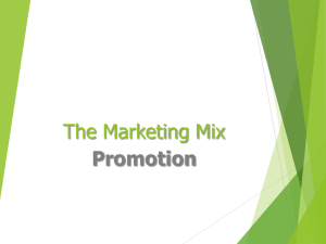 The Marketing Mix - Mr Lingard Economics & Business