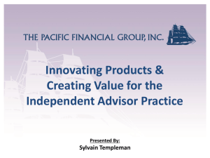 Presented By - The Pacific Financial Group