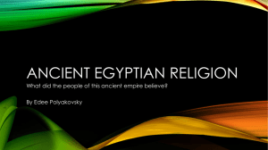 Ancient Egyptian Religion PowerPoint