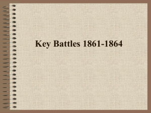 Key Battles 1862-1863