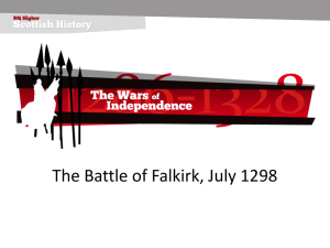 Scottish History - Higher - The Battle of Falkirk