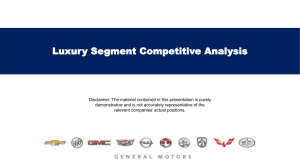 Luxury Segment Competitive Analysis