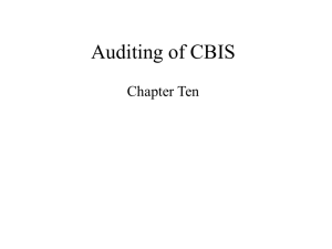 Auditing of CBIS