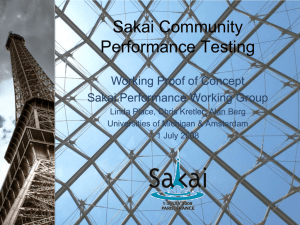 Community Performance Testing