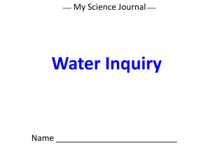 Water Investigation