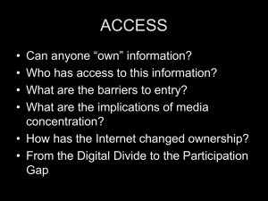 ACCESS – New Media Ownership