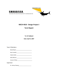 Final Report - Mechanical Engineering Department
