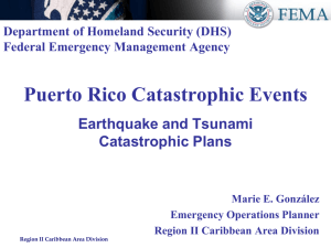 Puerto Rico Catastrophic Planning