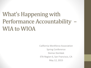 WIOA - California Workforce Association