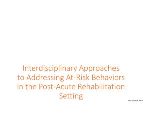 Interdisciplinary Approaches to Addressing At