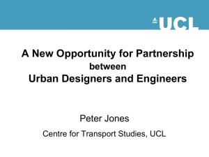 A New Opportunity for Partnership between Urban Designers and