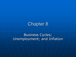 Business Cycles, Unemployment and Inflation