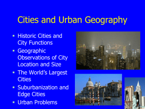 Modeling Cities - ISA AP Human Geography