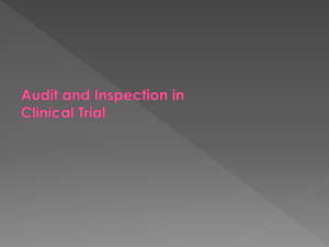 Audit and Inspection in Clinical Trial