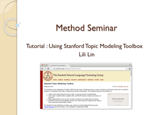 Stanford_TMT - Methods in Information Science and Data