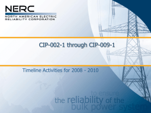 CIP-002 through CIP-009 audit approach