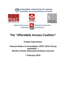 Affordable Access Coalition TNC 2015