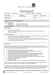 VET Competency Assessment Notification to Students Template