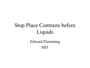 PowerPoint Presentation - Cues to Stop Place in Stop-Liquid